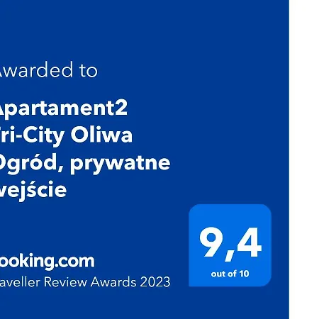 Apartament2 Tri-city Oliwa Ogrod, Prywatne Wejscie Lägenhet